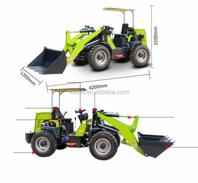 China Building Material Shops Small Wheel Loaders |Multifunctional Mini Articulated Loaders for sale