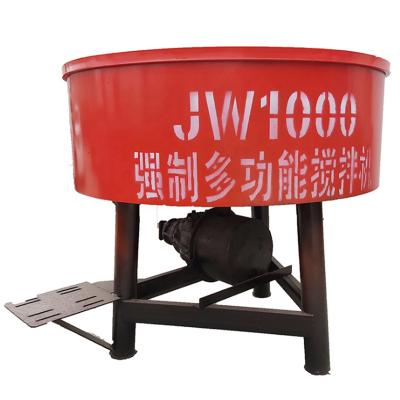 China Building Material Shops Flat Shaft Pan Type Plastic Mouth And Semi-dry Concrete Mixer For Sale for sale