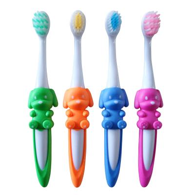 China Cute Dog Design Extra Soft Bristle Kids Extra Soft Home Hot Selling Infant Toothbrush for sale