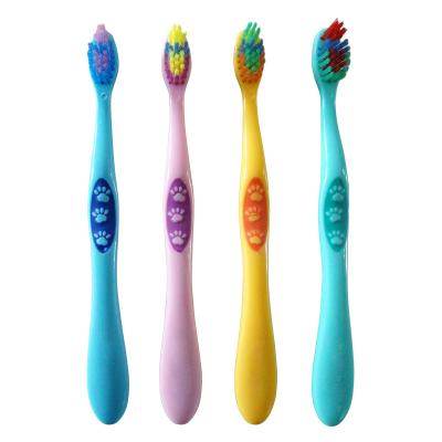 China Hot Selling Classic Kid Toothbrush Soft Polished Bristle Small Brush Custom Children Toothbrush Head Logo for sale