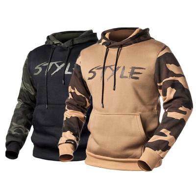 China Waterproof Camouflage Hoodie Men's Loose Camouflage Stitching Cropped Hoodies Camouflage Hoodie for sale