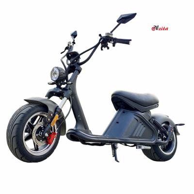 China EEC Coc Seev Citycoco 2000w 3000w Electric Warehouse Scooter Aluminum Alloy Standing Electric Scooter Europe With Fat Bike Tire for sale