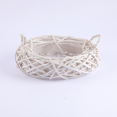 China Table Ornament Home Minimalist Handmade Shape Woven Bird Nest Bird Cage Wild Nest For Garden for sale