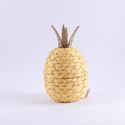 China Minimalist Paper Rope Pineapple Shape Home Decorations for sale