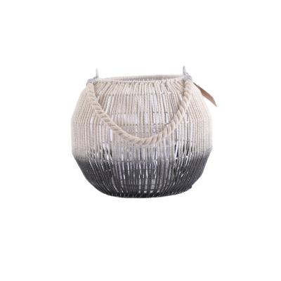 China Classic Home Furnishing Festival Christmas Lantern Hemp Rope Lantern Candle Holders for sale