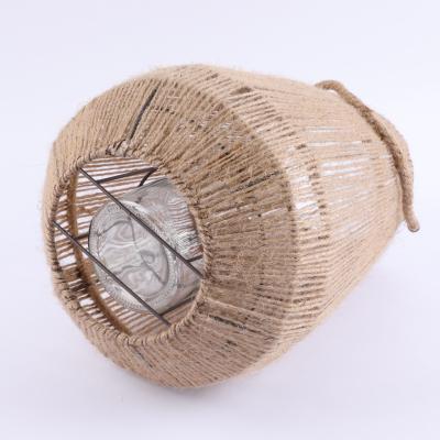 China Classic Wholesale Outdoor Lanterns Chinese Hemp Rope Light for sale