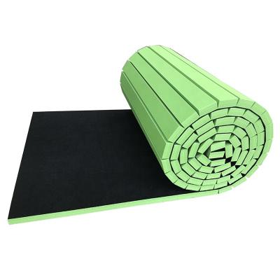 China Flexi Rolling Cheer and Mats of Stunt Training and Competitions Bonded Foam Mat Fire Retardant Cheerleading Gymnastics Floor Mats for sale