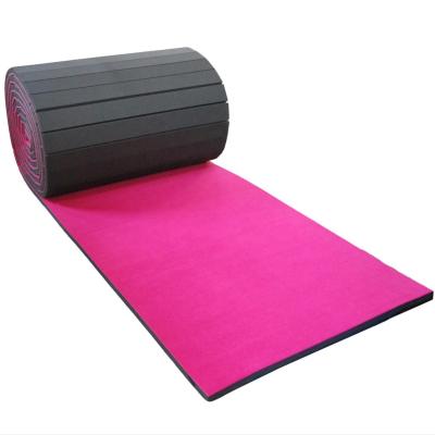 China Cheer & Stunt Training & Competition Roll Out Cheap Cheer Foam Mat Cheerleading Gymnastics Tumbling Gym for sale