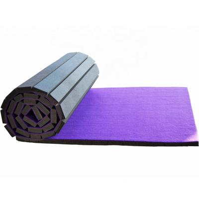 China Stunt Training and Competition Gymnastics Crash Mats Flexible Roll Out Cheer Cheering and Landing Mat for sale