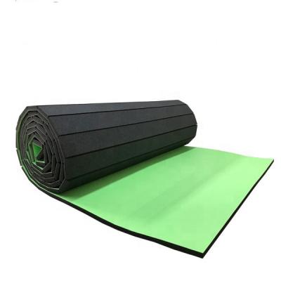 China Martial Arts Gym Mats Vinyl Surface Roll Out Muttahida Majlis-e-Amal Jiu Jitsu Flexible Rollable Mats for sale