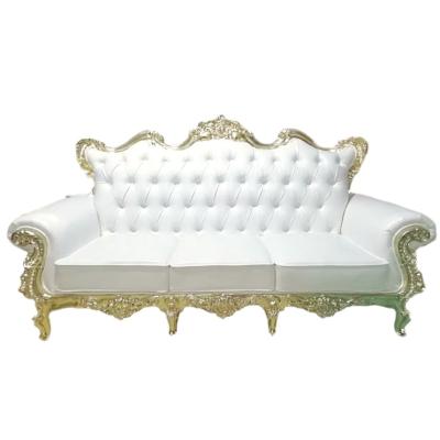 China Luxury Modern American Wedding Use White Sofa Set With Chairs for sale