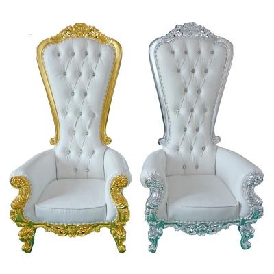 China Modern Cheap Throne Queen Wedding Chairs For Bride And Groom Sofa for sale