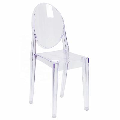 China Modern Wholesale Clear Crystal Acrylic Transparencies Specialty Ghost Plastic Ghost Chair for sale