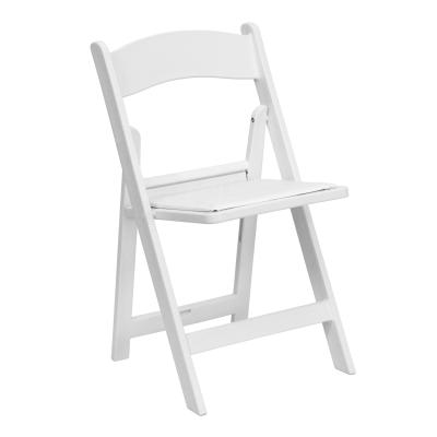 China Whosale modern white resin padded event folding chairs for a wedding for sale