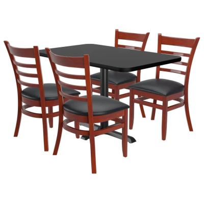 China Modern Multi Color Options Restaurant Tables And Chairs Furniture In Porcelain for sale