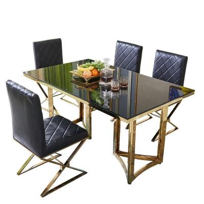 China modern fashionable modern dining chair and table set for sale for sale