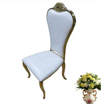 China Modern High Back Crown Gold Frame Dining Chair For Sale for sale