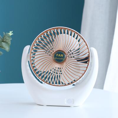 China Protable Mini Small Popular Rechargeable Modern Small Mini Desk Fan USB Desktop Charging Portable Rechargeable Fan for Summer for sale