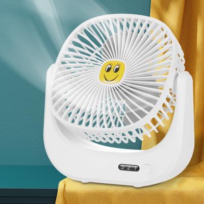 China Protable Mini Small Popular Square Shape Desktop Usb Rechargeable Fan Rechargeable Summer Low Noise Electric Desk Mini Fan For Home for sale