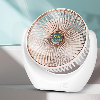 China Protable Mini Small Popular Rechargeable Wholesale Mini Three Mode Practical Desktop Usb White USB Rechargeable Fan For Home Office for sale