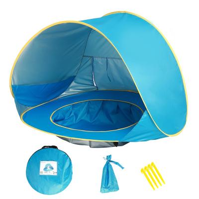 China New Style Hot Sale Kids Playhouse Small Outdoor Camping Extended Type Pop Up Portable Baby Beach Castle Tent for sale