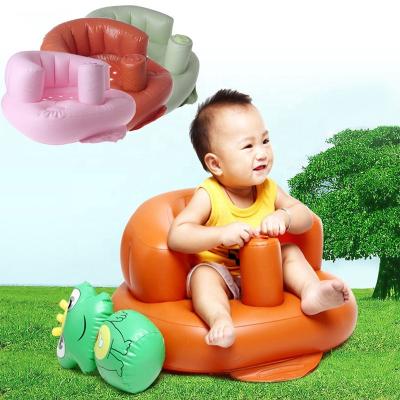 China Portable Easy Baby Learning Chair Thickened Baby Sofa Small Inflatable Bath Chair for sale