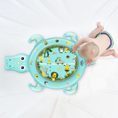 China Soft Toy Swimbobo Lovely Crocodile Mat Toys New Style Can Be Customized Soft Toy Filling Inflatable Play Mat With Water Or Air PVC Baby for sale