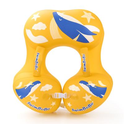 China Easy To Wear New Years 0-3 Years Old Baby Swimming Ring Kids Yellow Stabilizing Anti-Clog Inflatable Armpit Float Ring for sale