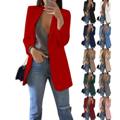 China OEM Breathable Custom Fashion 5XL Plus Size Red Formal Blazers And Coats For Women for sale