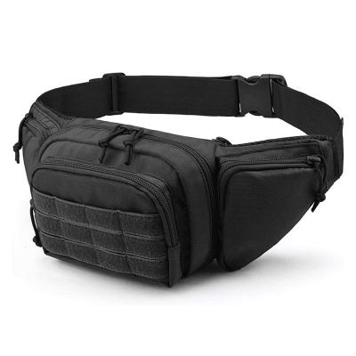 China 2022 New Tactical Fanny Pack Sling Shoulder Bag Military Canvas Waist Bag Gun Holster for sale