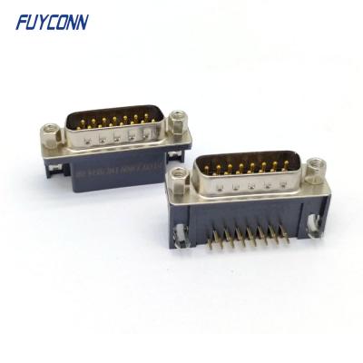 Chine Le mâle à angle droit de connecteur de la carte PCB D-SUB branchent le sous-marin 15 Pin Connector (9.4mm) de D à vendre