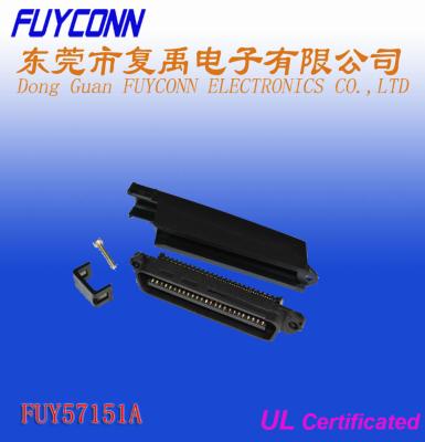 Cina Centronic 90 Degree 50 Pin RJ21 Male Champ IDC TYCO connector with Plastic Cover in vendita