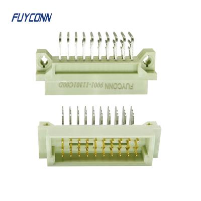 China 3 Rows Euro Connector R/A PCB 3*10pin 20pin 30pin Male European Connector for sale