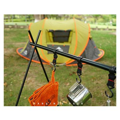 China Outdoor Camping Increasing Outdoor Camping Hanger Folding Folding Aluminum Alloy Traveling Portable Hanging Rack for sale