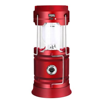 China DELUXEFIT Camping Light Hanging Portable Lantern With Led Spotlight for sale