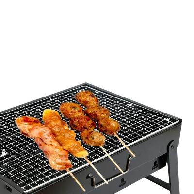 China Easily Assembled Luxury Patio Outside Kitchen Cast Iron Stainless Steel Portable Camping BBQ Grill Set for sale