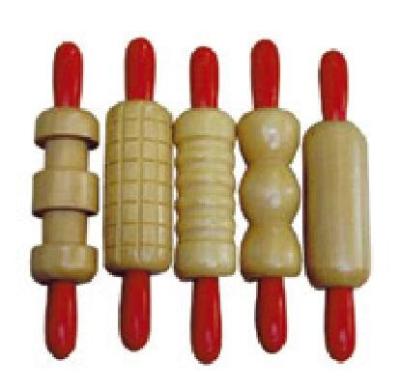 China High quality wooden roller stamp clay wooden toy for kids for sale