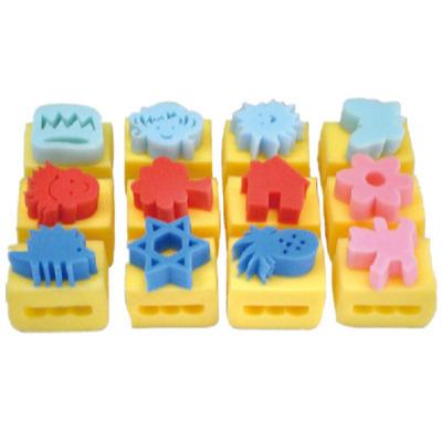 China Ideal For Children Paint Good Quality DIY Sponge Stamps Toy For Kids for sale