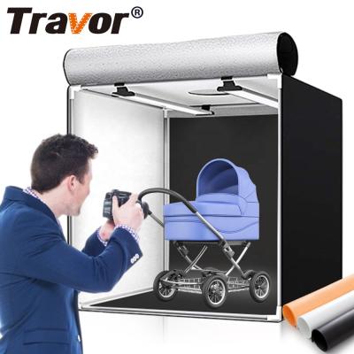 China Polyester Fabrics Photography Cloth Fold Camera Shoot Photo Studio Mini Portable Kit Tent Led Light Soft Box for sale