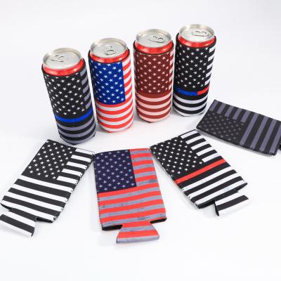 China Insulated Customized Beer Cooler sleeve Stubby Holder Can Cooler Neoprene Insulated Slim Can Cooler for sale