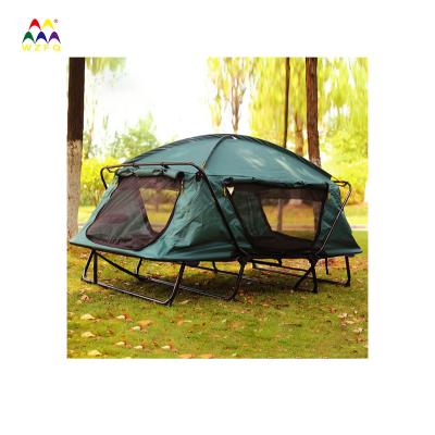 China Outdoor Camping Camouflage Tent Double Layer Dress Up Bag Travel Set Beach OEM Logo Packing Color Feature Steel / Camouflage Field Game WZFQ for sale