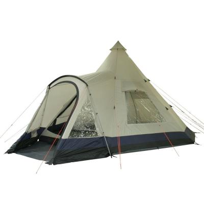 China Diagonal Tying Type Outdoor Camping Teepee Tent Extra Space For 12 Person Three-season Tent 12person Teepee Steel Pipe 550*550cm One Bedroom 200pcs for sale