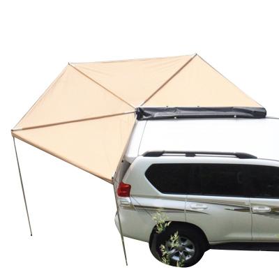 China Extended Type WZFQ 4x4 Sunproof Retractable Camping Waterproof Fox Wing Batwing Foxwing Side Awning 270 Degree Car Bat Tent With Cloth Patch for sale