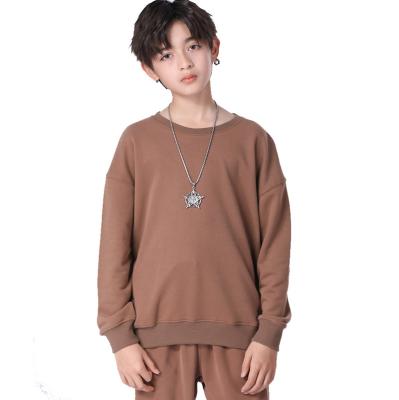 China Fashion anti-shrink style anti-shrink fleece baby kids clothes crewneck heavyweight boys girls hoodies&sweatshirts ESW-034 for sale