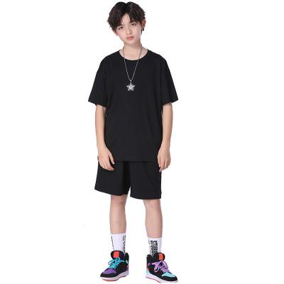 China Anti-pilling ESH-007 T-shirt boys children's shorts kids clothing empty custom kids biker shorts and top sets boutique shorts for sale