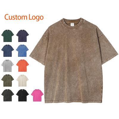 China ET-039 Heavy Wax Print Fabric Cotton Batik Anti-pilling Acid Washed Oversized T Shirt Men Short Sleeve T-Shirts for sale