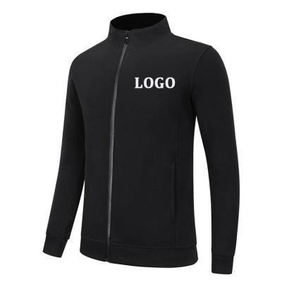 China ESW-026 Anti-wrinkle heavy fleece 500gsm stand up full collar zipper sweatshirt without hood for sewing and cutting workout sweatshirts men for sale