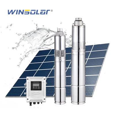 China Agriculture Solar Pump Controller Irrigation WINSOLAR DC Water Deep Well Pump For Irrigation for sale