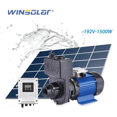 China Family Homes WINSOLAR 2hp Surface DC 192v 1500w Self Priming Solar Water Pump For Irrigation for sale