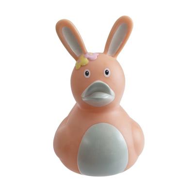 China High Quality Animal Rabbit Duck Vinyl Toy Bath Tub Rubber Toy Yellow Rubber Duck Easter Hot Sale Eco-Friendly Material Bath Toy Soft for sale